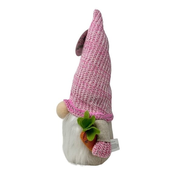 Bunny Boulevard Faceless Rabbit Gnome 13 in Easter Spring Pink Shelf Sitter - Picture 4 of 9